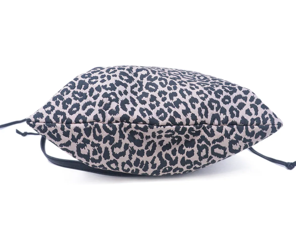 Paule Ka Red Velvet & Leopard Print Bag