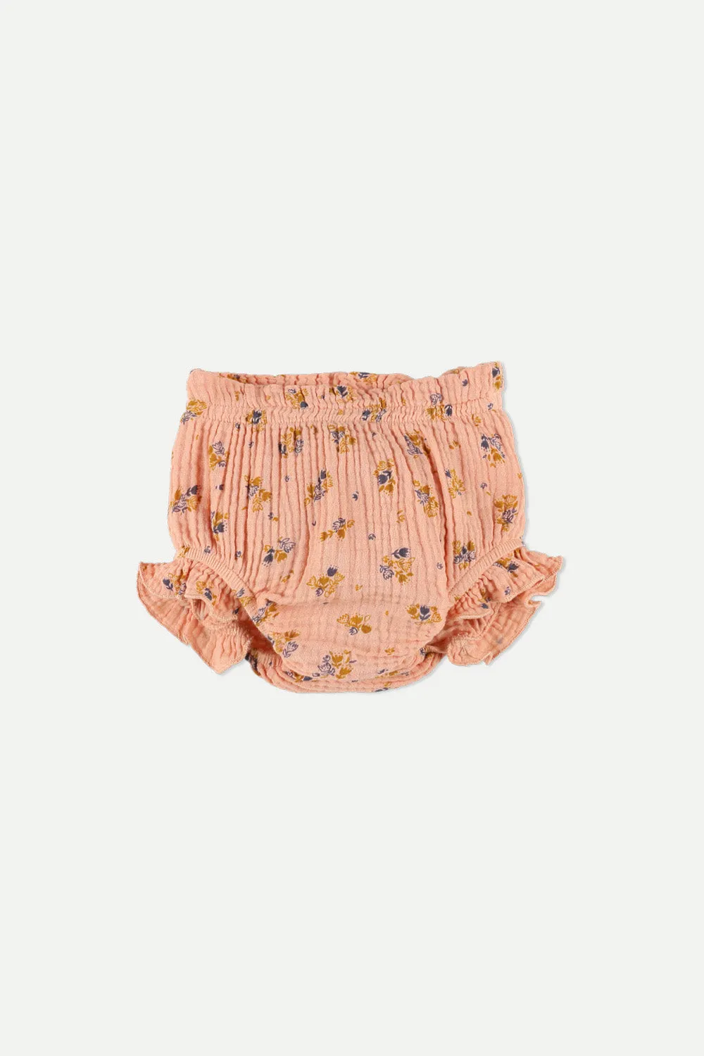 Pink bouquet gauze baby bloomers