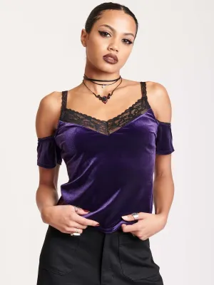 Purple Velvet Top