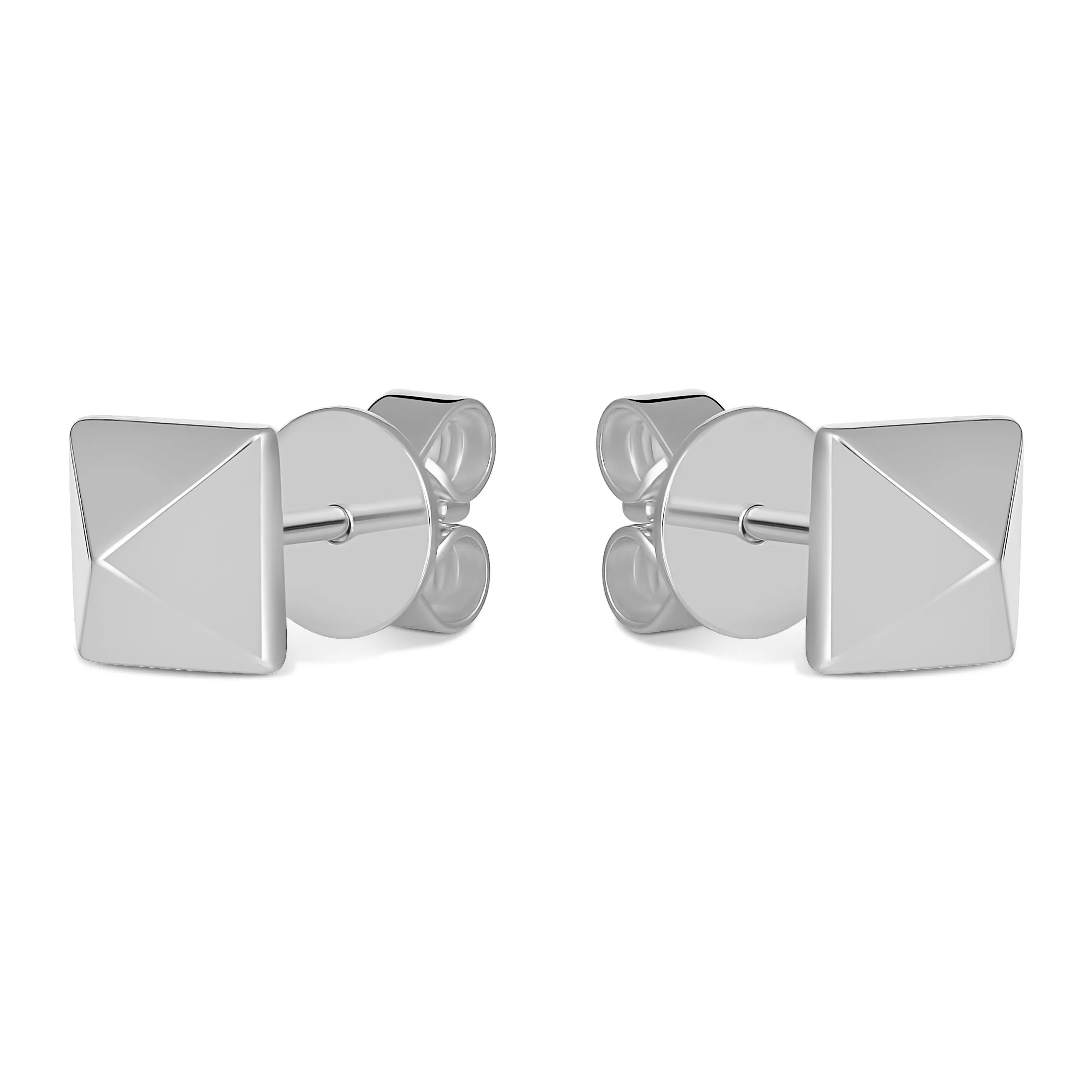 R.08® Matrix Studs | White Gold
