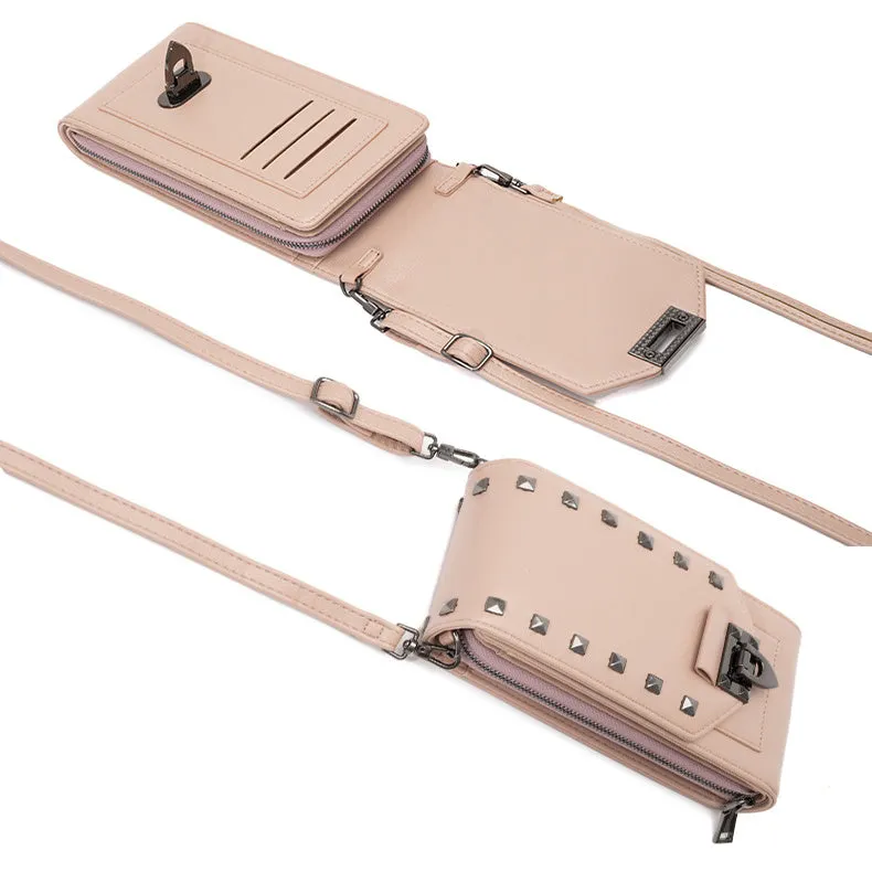 Rivet Design Crossbody Phone Bag