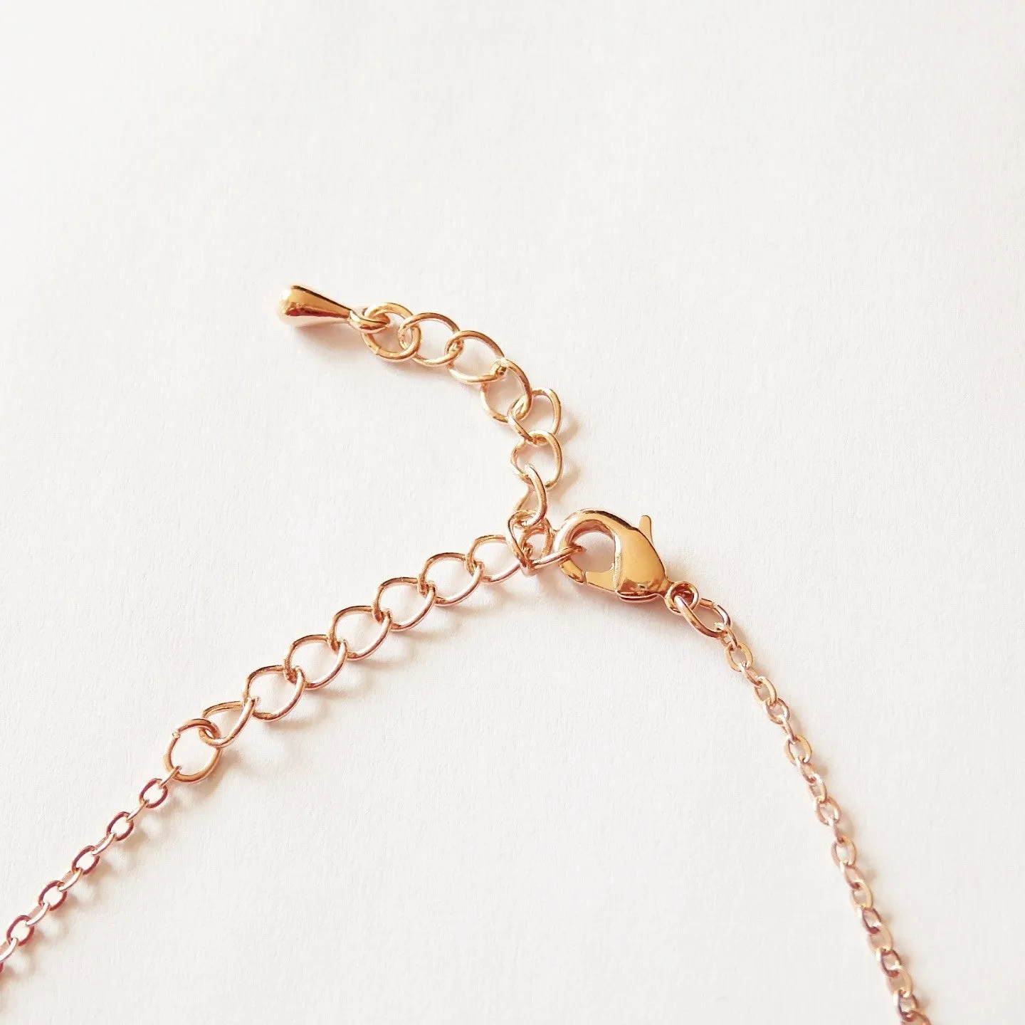 Rose Gold Bar Necklace by Adruzy, Best Selling Item!