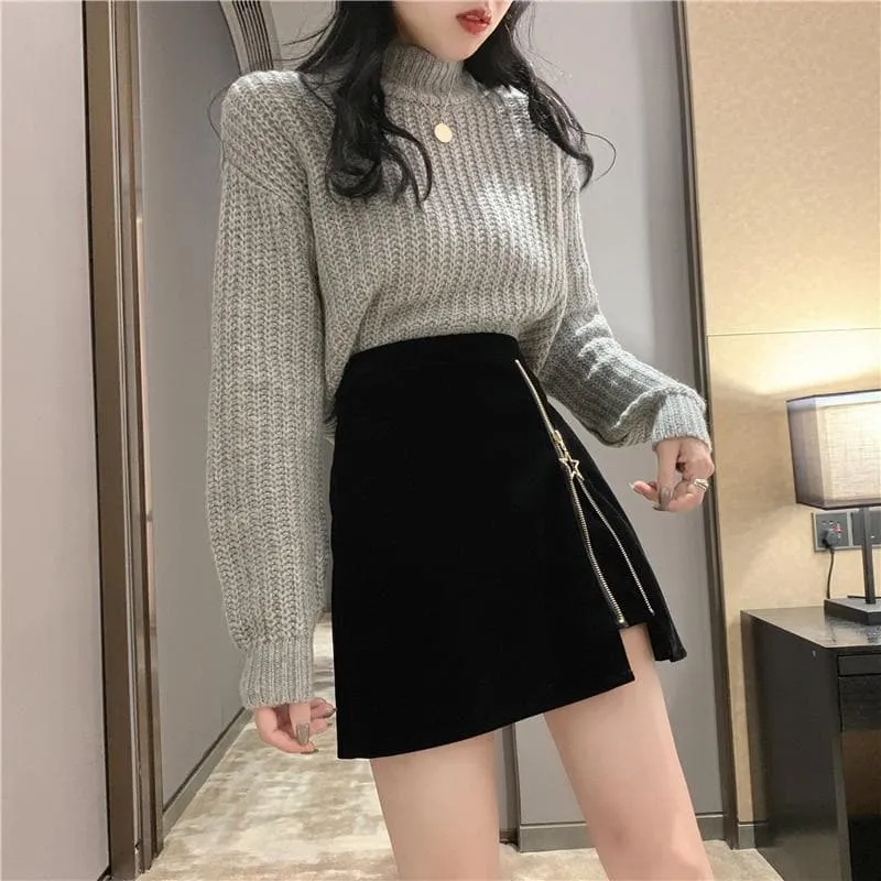 Skirt with Star Zipper