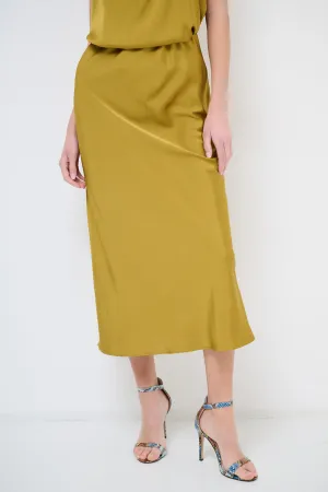 Sleek midi slip skirt wholesale
