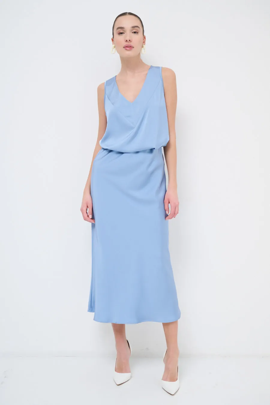 Sleek midi slip skirt wholesale