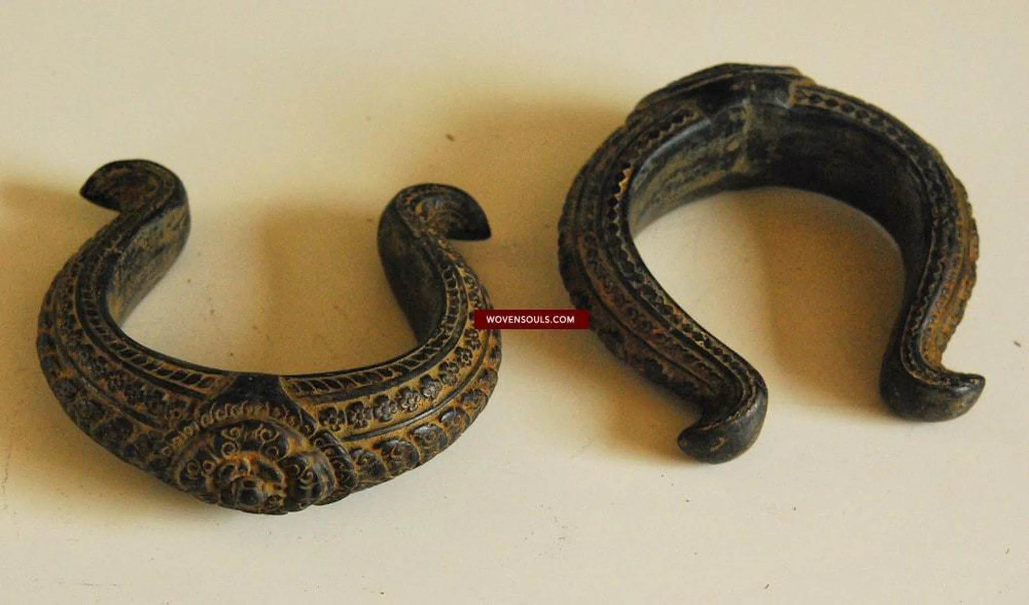 Sold Antique Khmer  Bronze Anklets