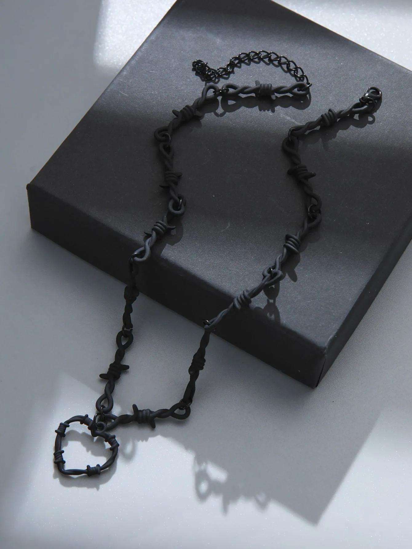 Spiky Heart Charm Necklace for Women Jewelry for Women Necklace Accessories Gift