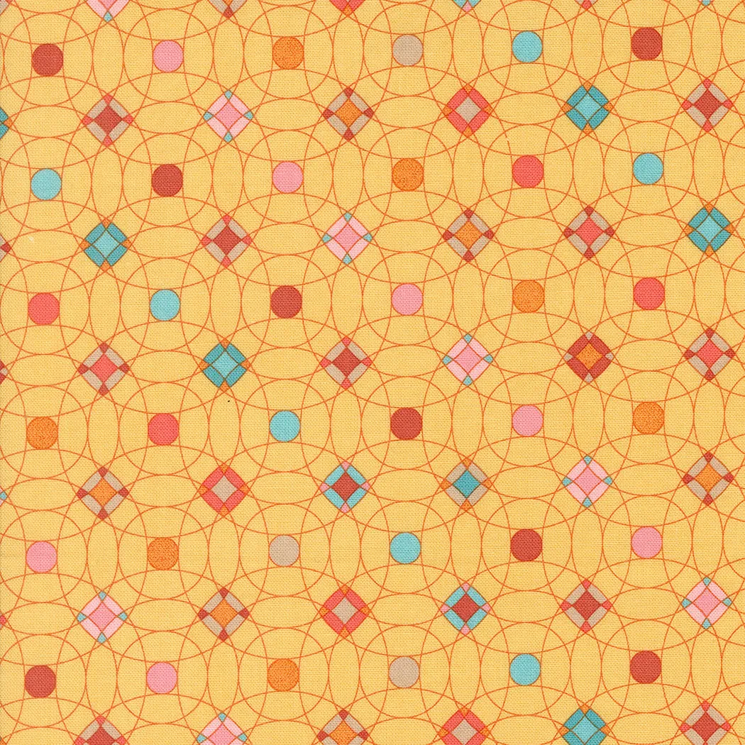 Sunday Brunch by Basic Grey for Moda Fabrics - Scrambler Dot Mimosa - 30753 15 - Sold in 1/2 yard increments