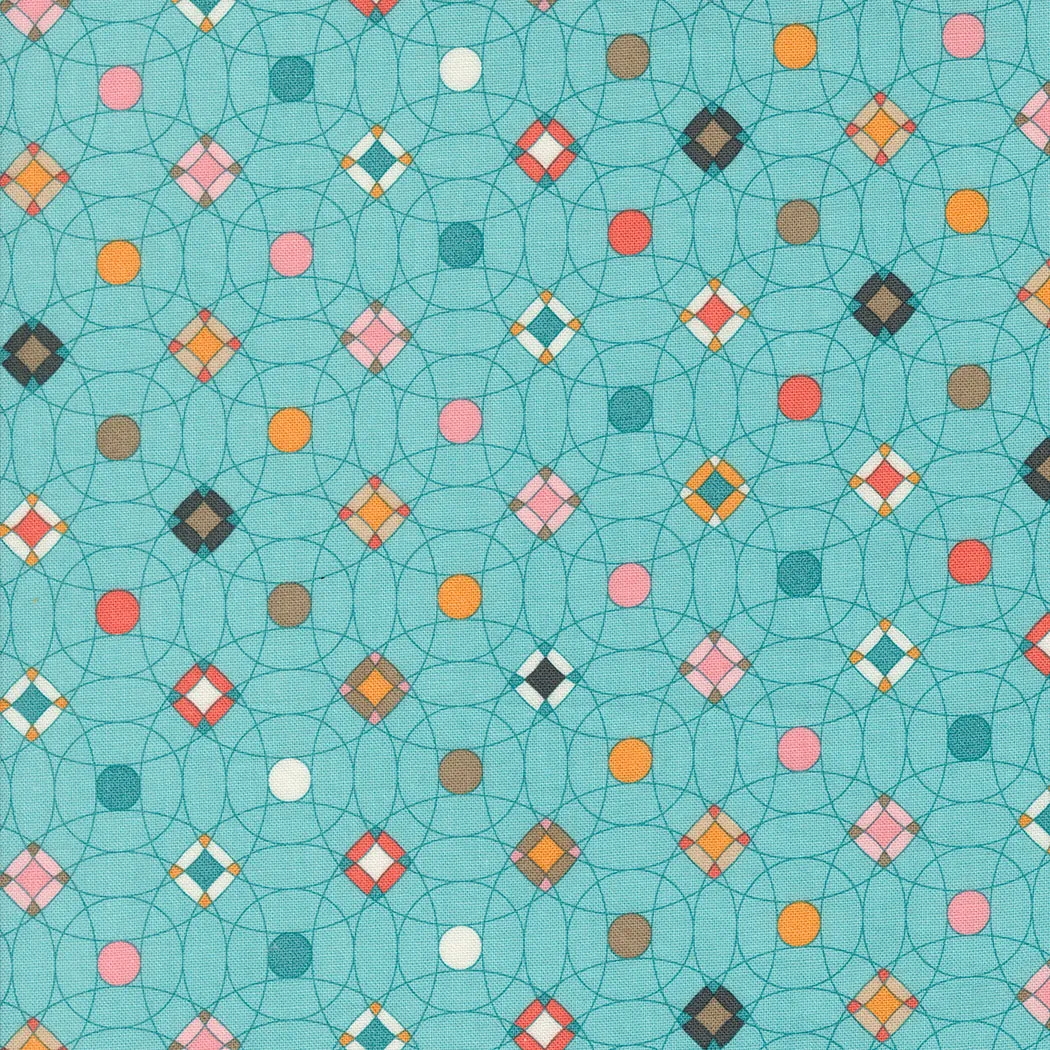 Sunday Brunch by Basic Grey for Moda Fabrics - Scrambler Dot Mint Tea - 30753 13 - Sold in 1/2 yard increments
