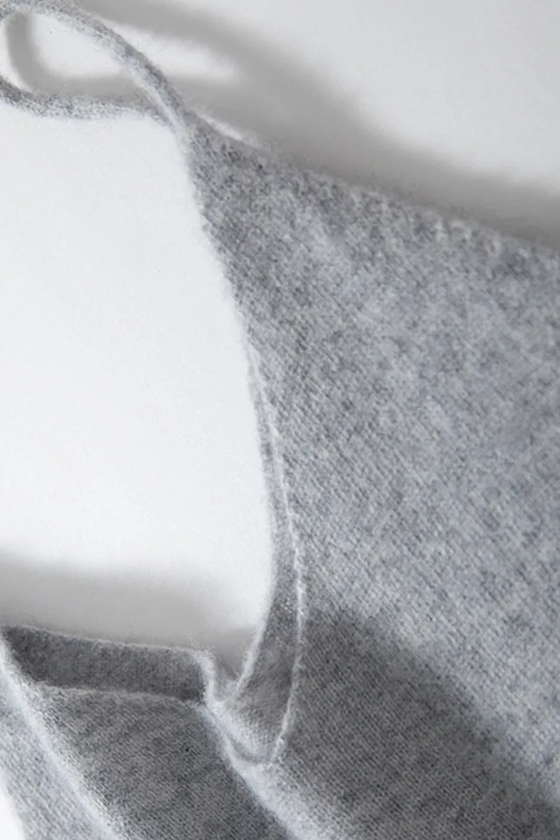 Supersoft 100 Albe Cashmere Cropped V-Neck Camisole