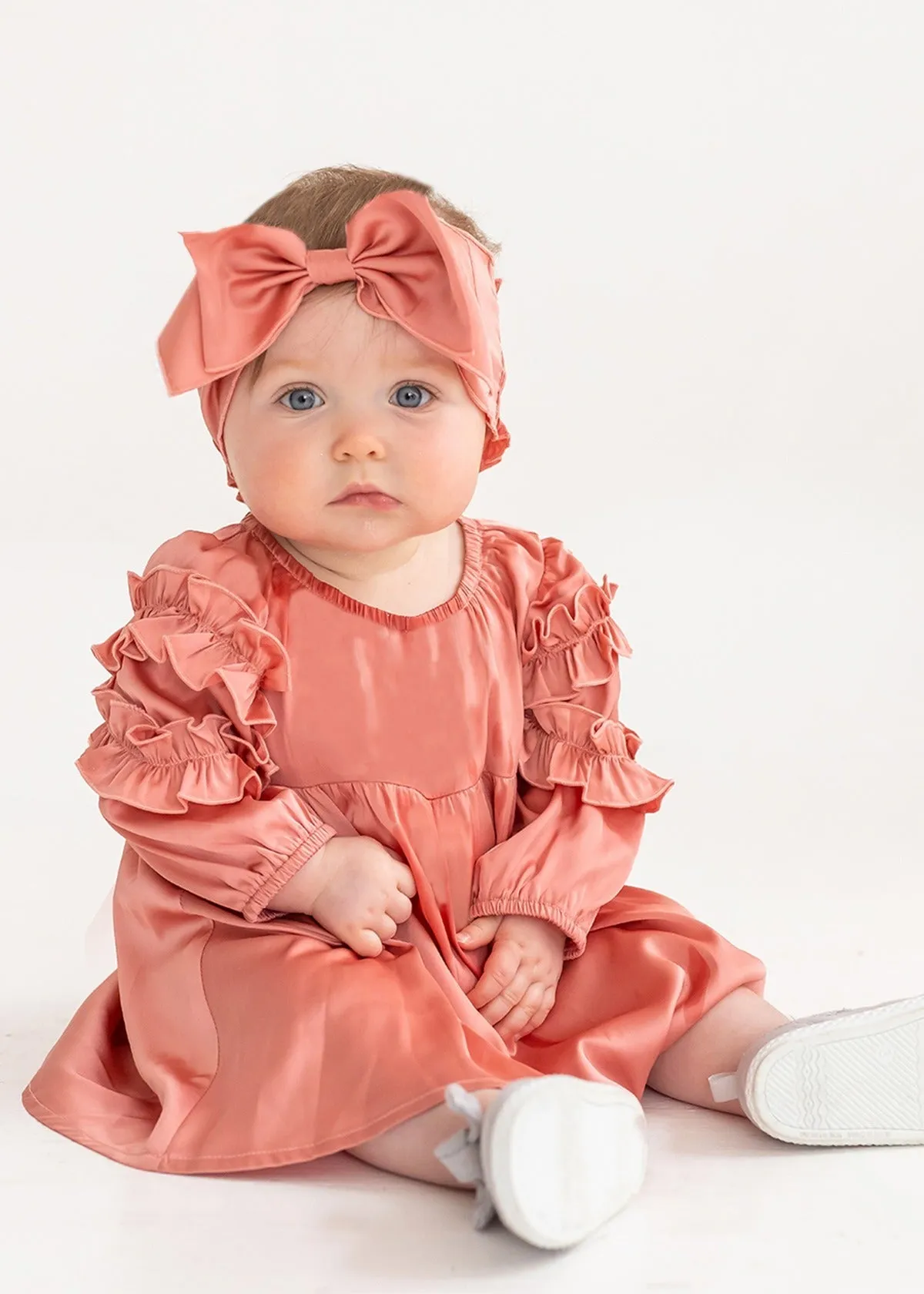Symphony Ruffled Sleeve Dress
