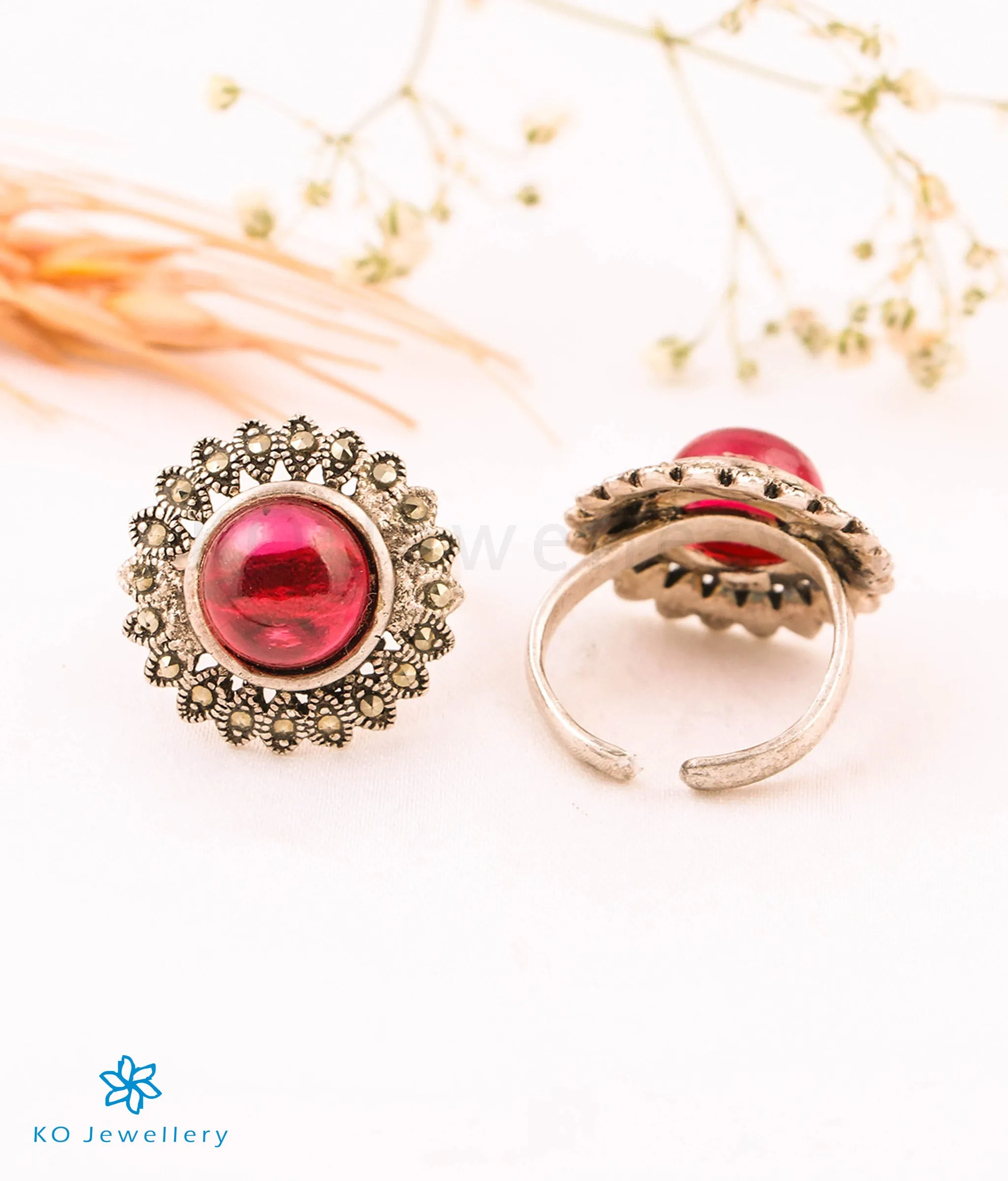 The Avni Silver Marcasite Toerings