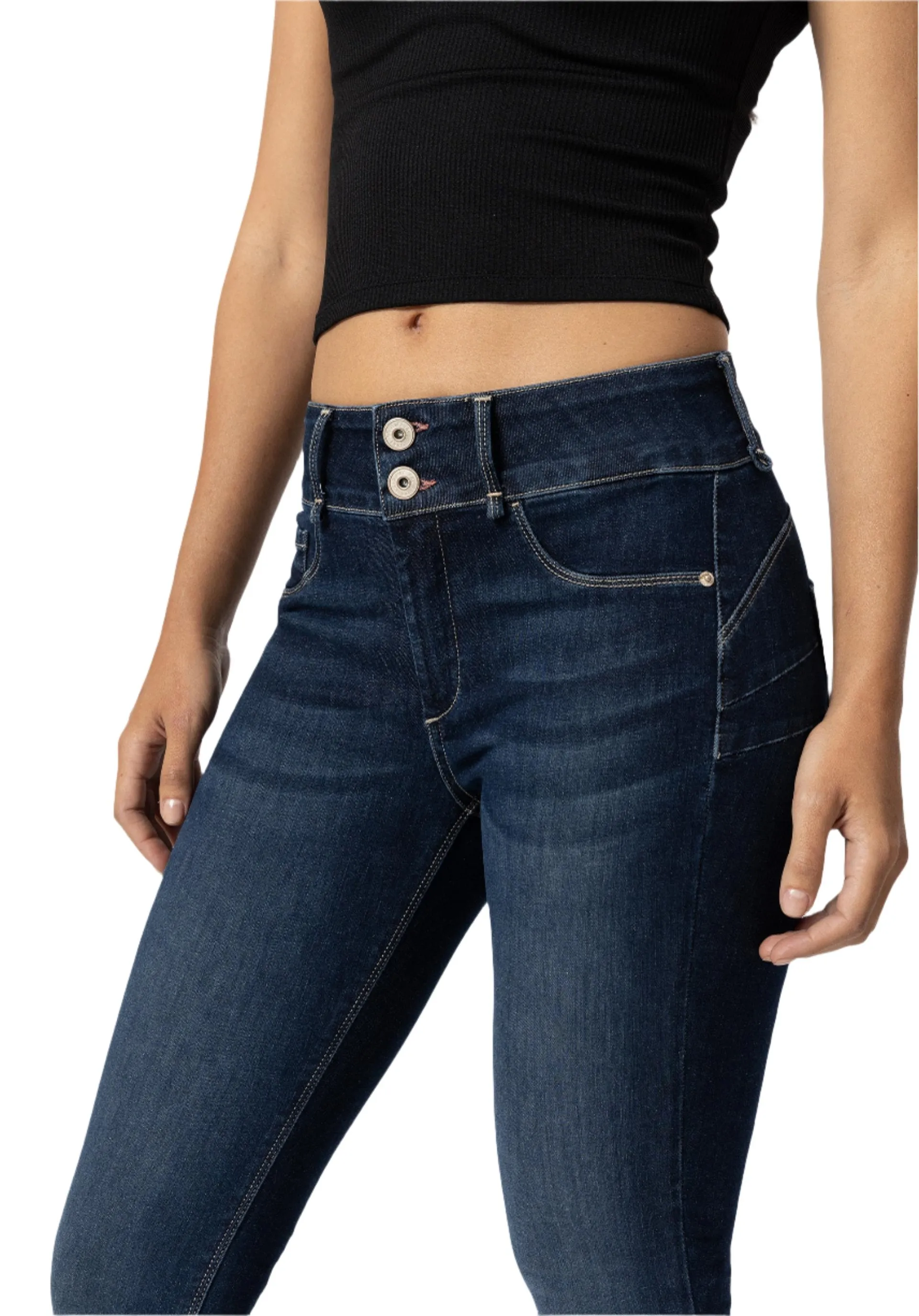 Tiffosi Womens One Size Double_Up 86 Jeans Blue