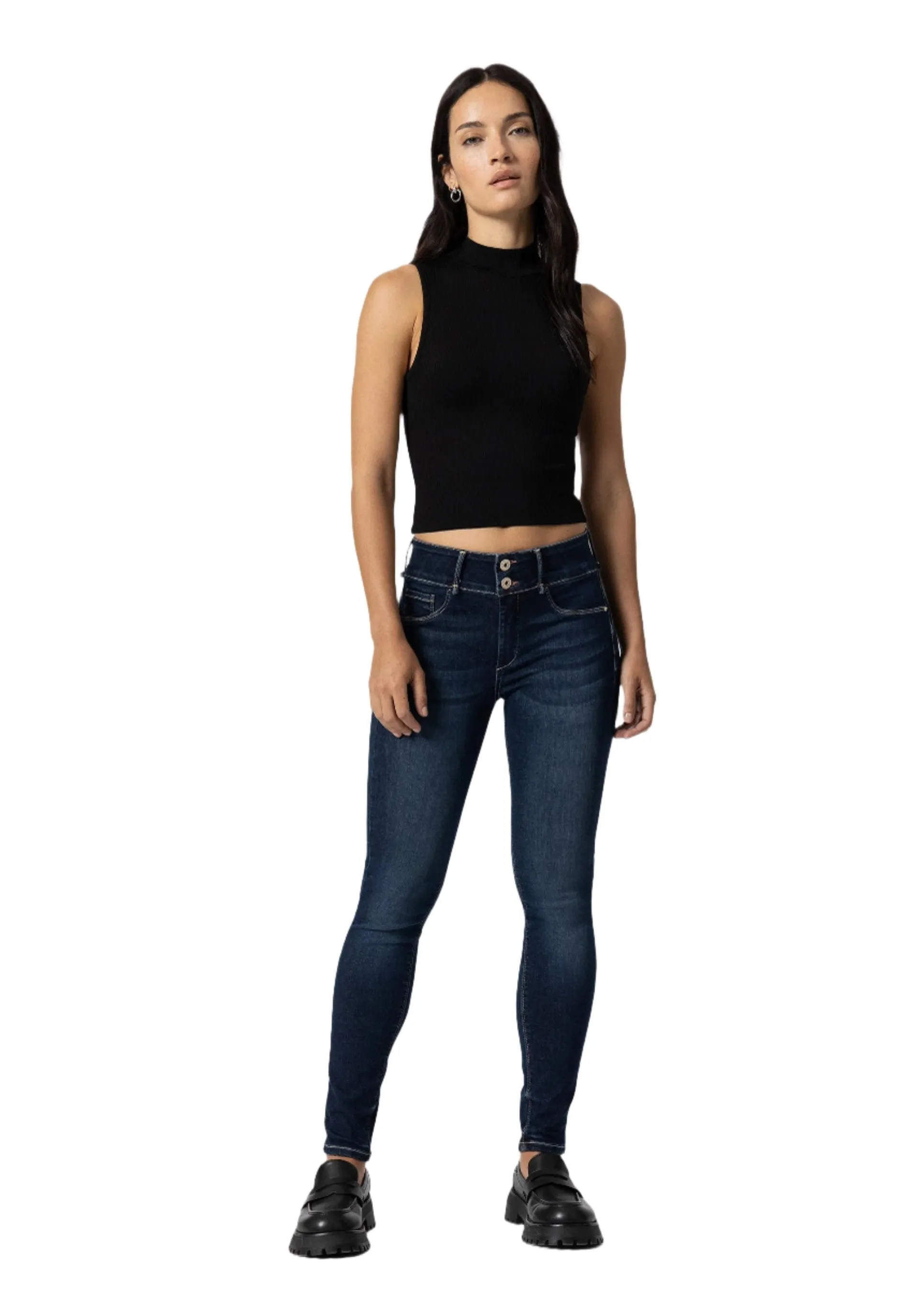 Tiffosi Womens One Size Double_Up 86 Jeans Blue
