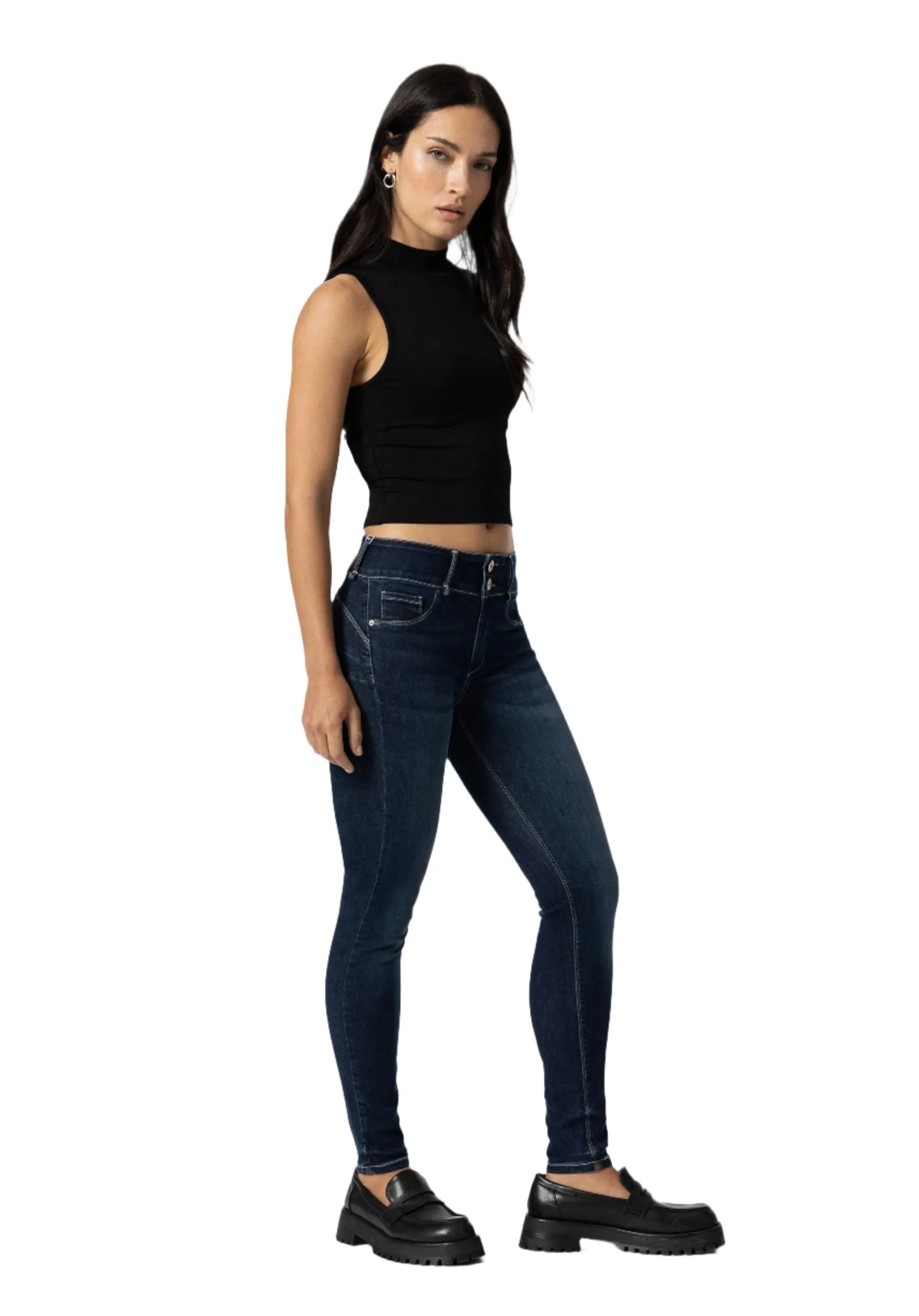 Tiffosi Womens One Size Double_Up 86 Jeans Blue