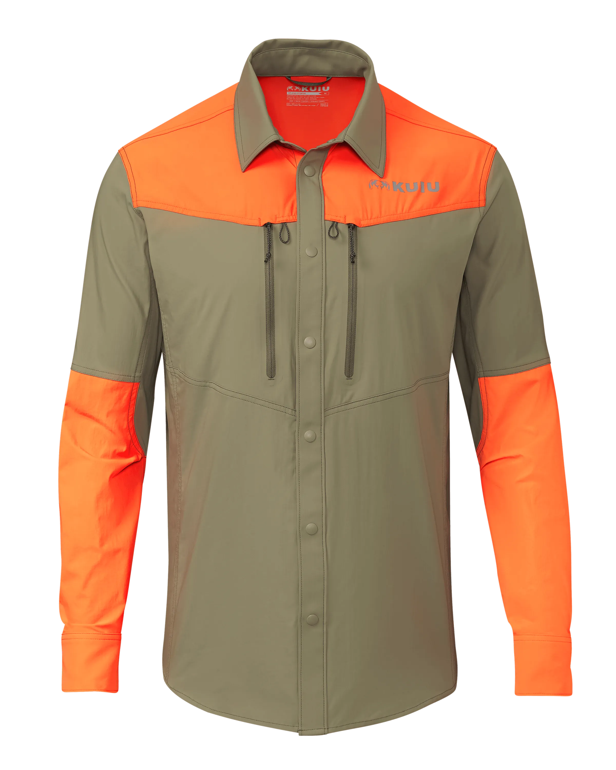 Upland Sporter Shirt | Khaki/Blaze Orange