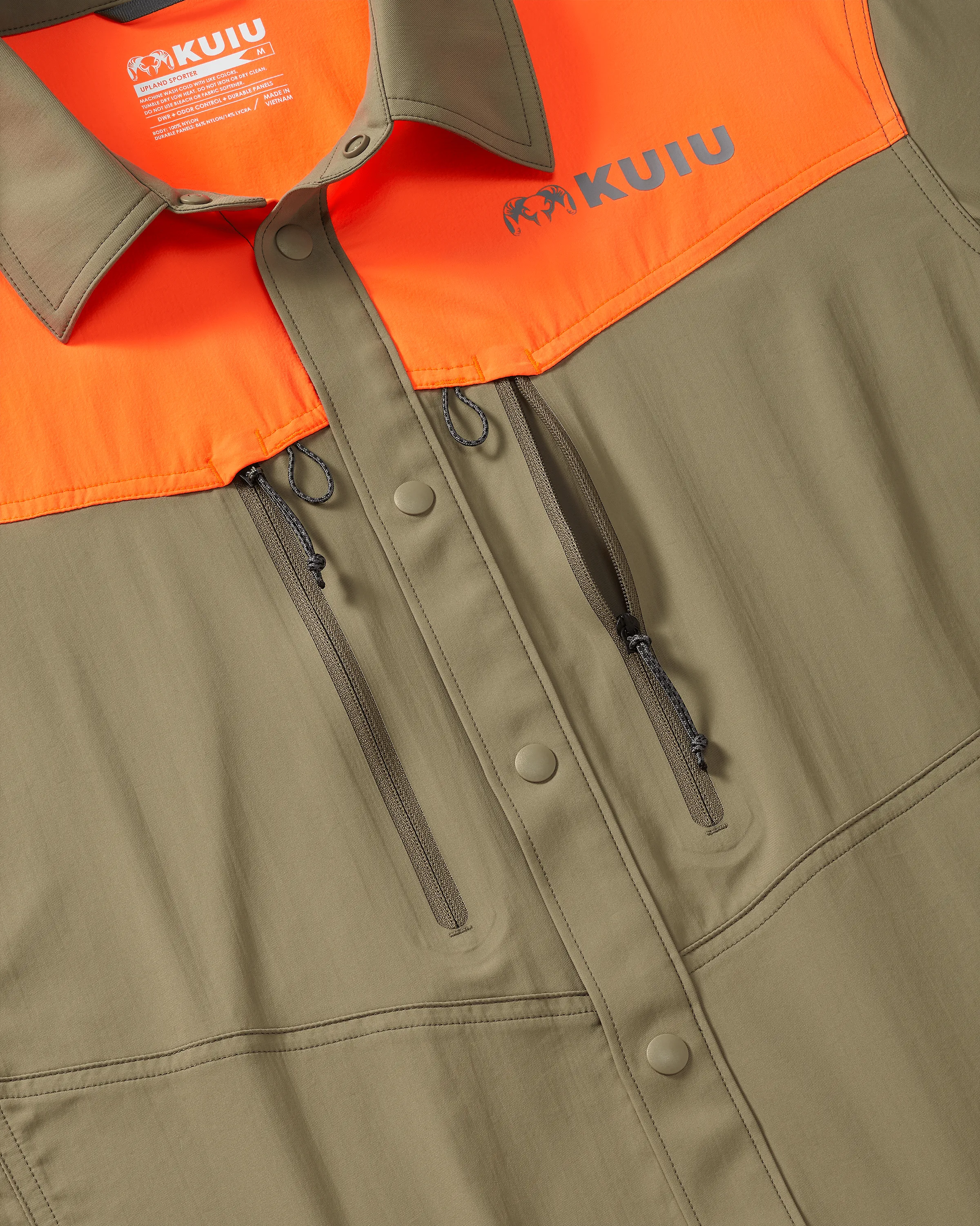 Upland Sporter Shirt | Khaki/Blaze Orange
