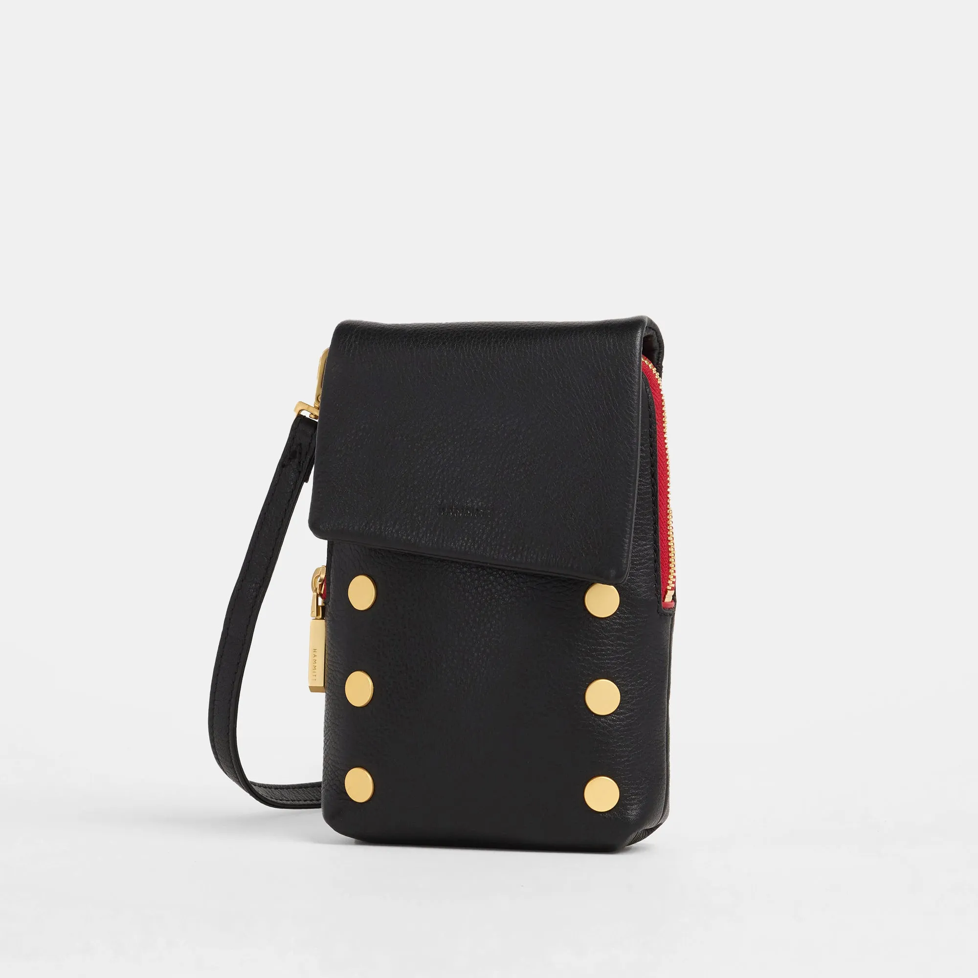 VIP Mobile | Black/Brushed Gold Red Zip