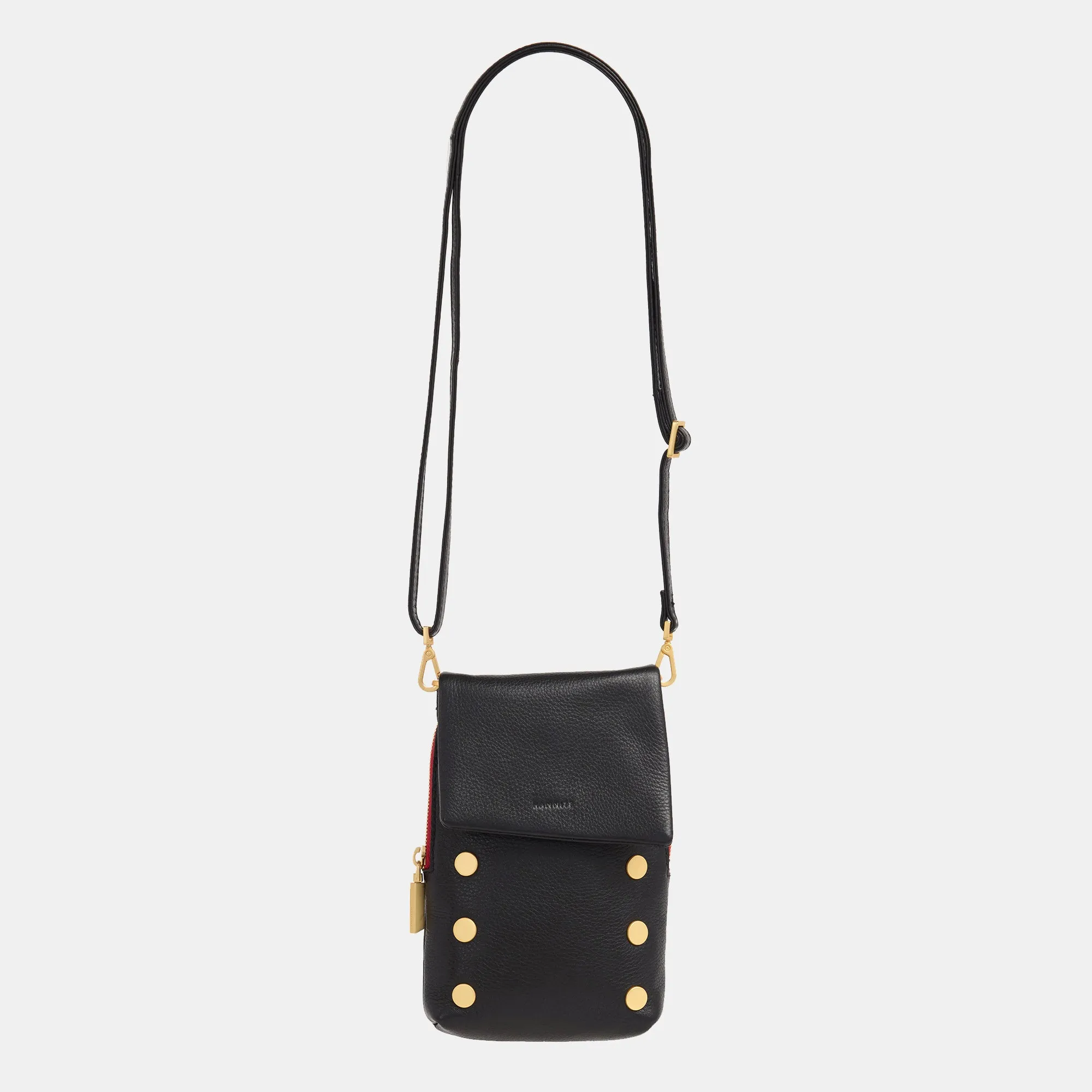 VIP Mobile | Black/Brushed Gold Red Zip