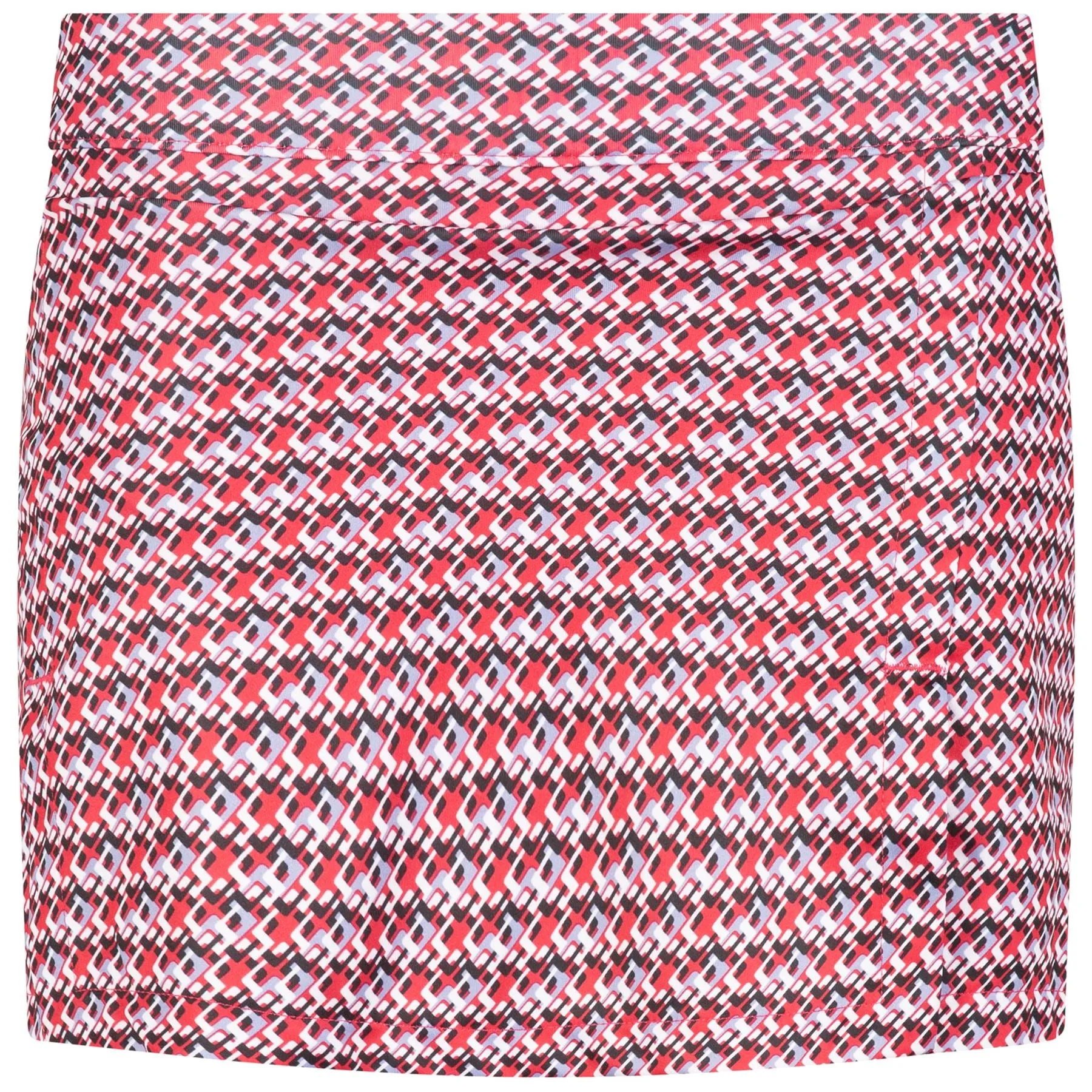 Womens Amelie Print Skirt JL Micro Bridge Rose Red - AW23