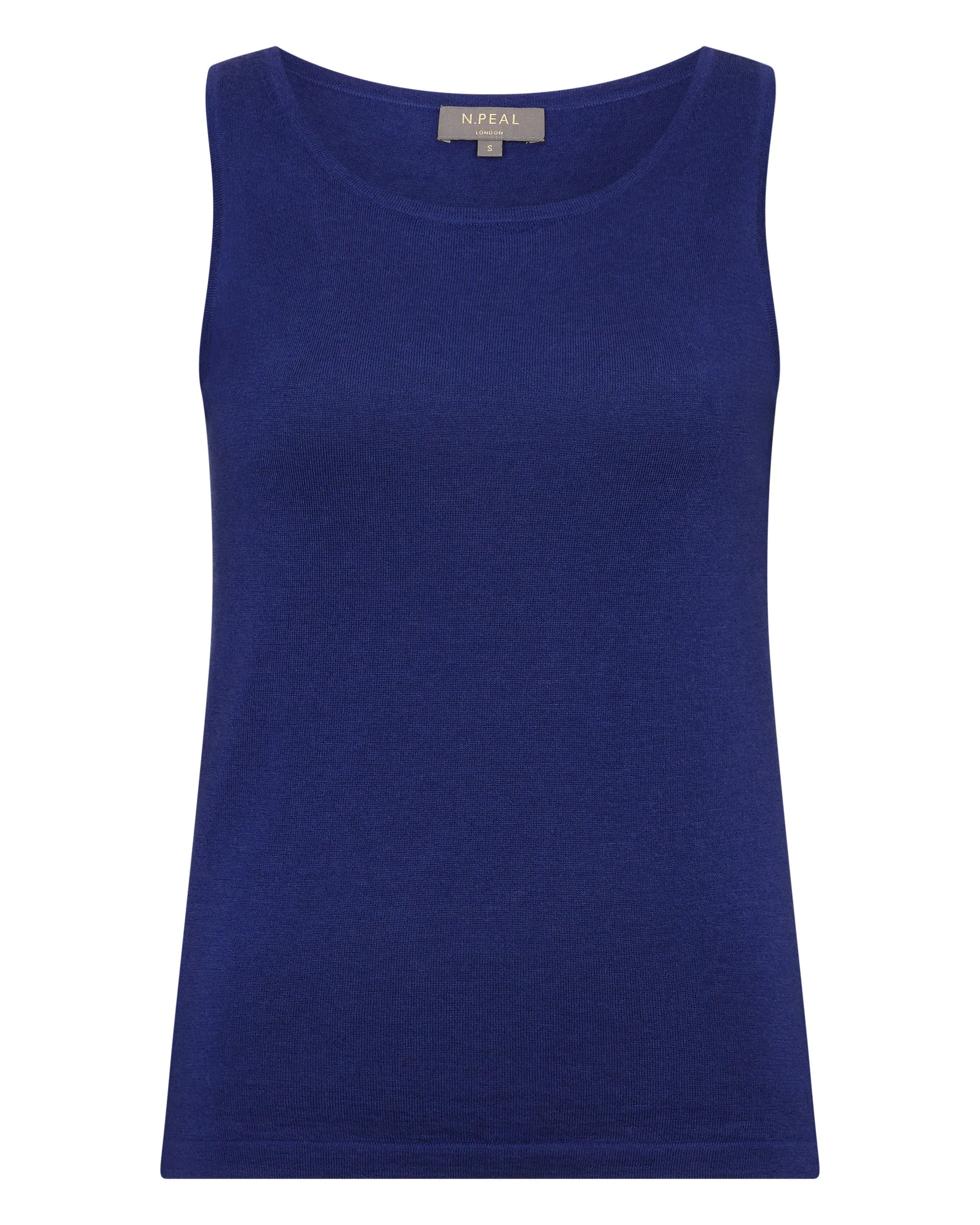 Women's Ella Superfine Cashmere Shell Top Indigo Blue