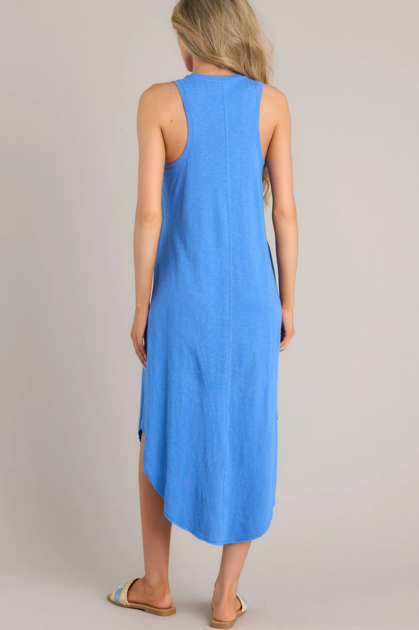 Z-Supply Reverie Slub Blue Wave Midi Dress