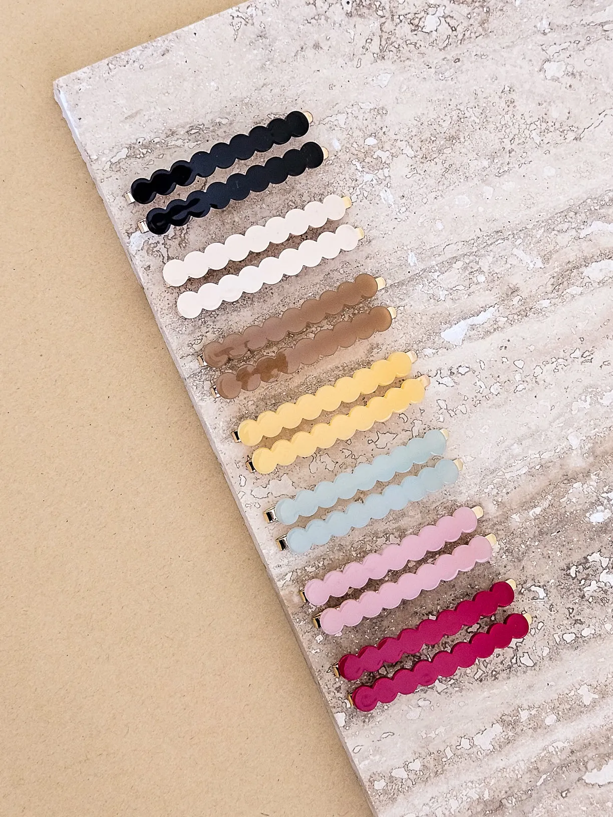 Zimi Hair Clips - Aqua
