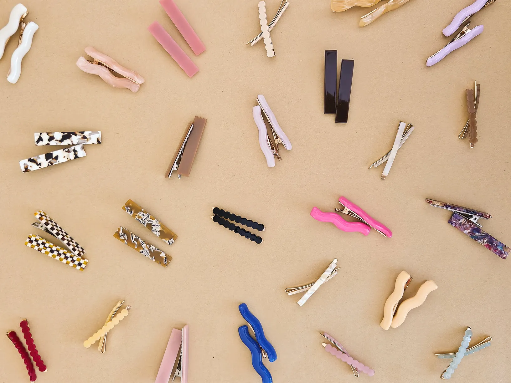 Zimi Hair Clips - Aqua
